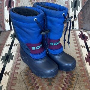 Sorel Kids Blue and Purple Snow Boots